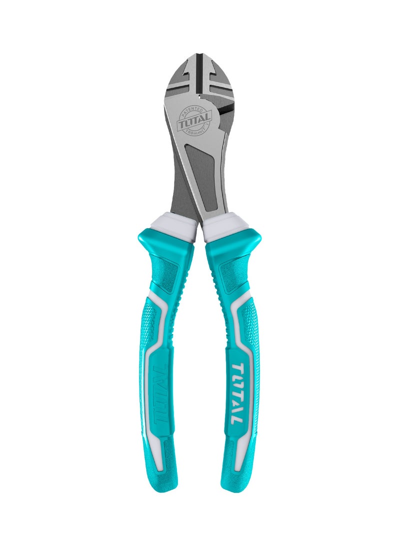 توتال كماشة قطع جانبية شديدة التحمل من توتال بطول ١٨٠ ملم (٧ بوصات)، مصنوعة من فولاذ كربوني C55، بتشطيب مصقول مع زيت مقاوم للصدأ، ومقبض ثنائي اللون لراحة وتحكم أفضل - Image 1